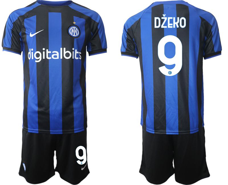 Men 2022-2023 Club Inter Milan home blue 9 Soccer Jersey